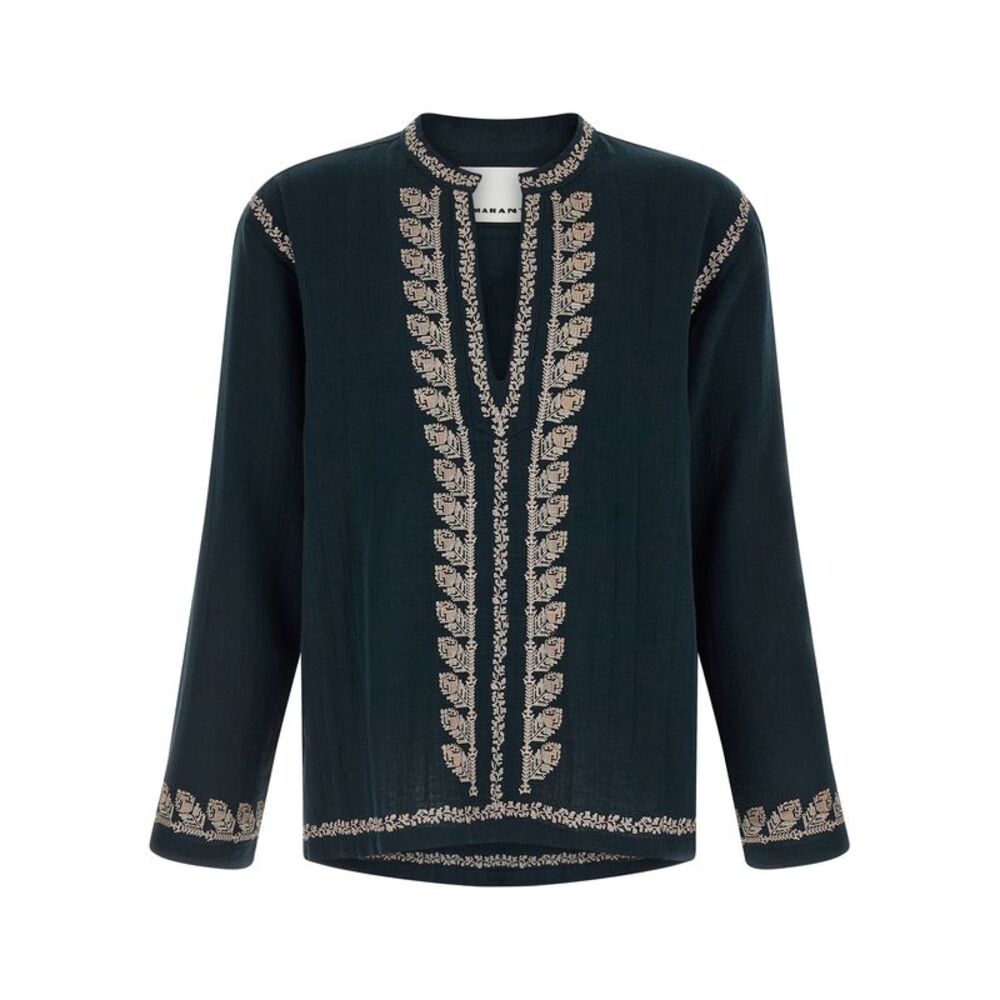 Isabel Marant Blue Cotton Men's Blouse
